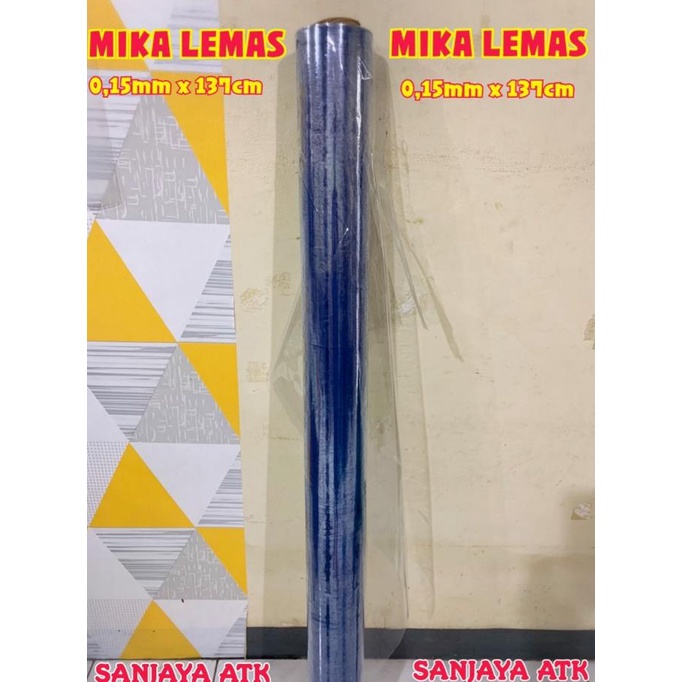 PLASTIK BENING TEBAL ROL/ MIKA PVC TAPLAK MEJA/ PLASTIK METERAN 0.15MM