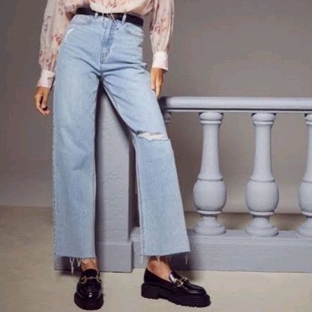 NEW WITH TAG HnM Wide Ankle Jeans Size S