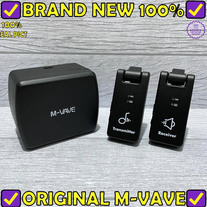 Jack Gitar Wireless 2.4Ghz M-Vave Wp-8 Airbridge + Charging Box