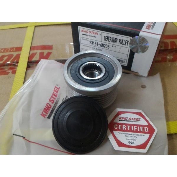 Xtrail T31 2.5 Puli Pulley Alternator Dinamo Ampere Aki Ori Kingsteel