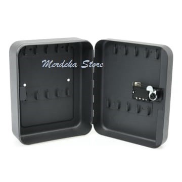 

Krisbow Kotak Kunci Berdaya Tampung 20 Kunci Hitam - Key Box