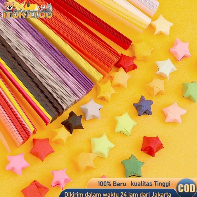 

540Pcs Kertas Origami Bintang 27Colors Origami Star Paper