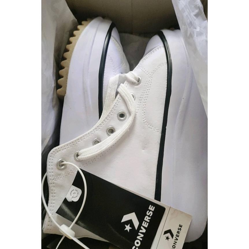 Sepatu Converse Run Star Hike Hitam Putih Hak Tinggi Sneakers Wanita Terbaru