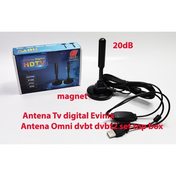 Antena Tv Indoor Digital Evinix Antena Set Top Box Harga Promo