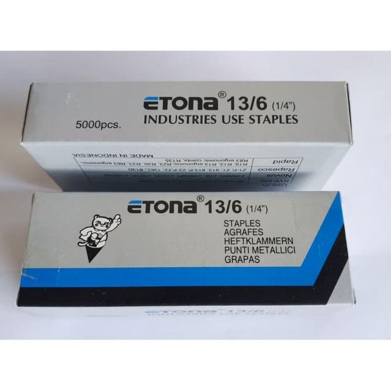 

Terjangkau Staples / Isi Staples Etona 13/6 (1Kotak)