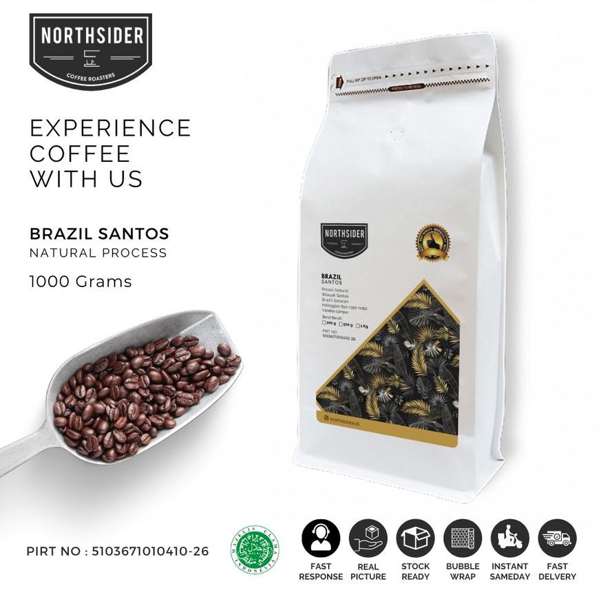 

Northsider Kopi arabika Brazil Santos Natural coffee 1Kg