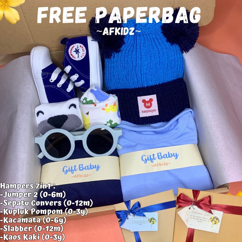 [BABY'S NEEDS] HAMPERS BAYI NEWBORN PREMIUM BOX COSTUM KADO BAYI PREMIUM