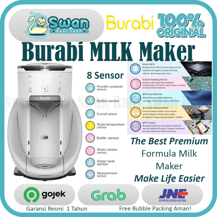 Burabi Milk Maker / Smart Formula Milk Maker / Mesin Susu Otomatis