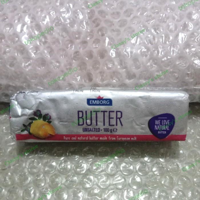 

Emborg Butter Unsalted 100 Gr/Butter Mentega 078