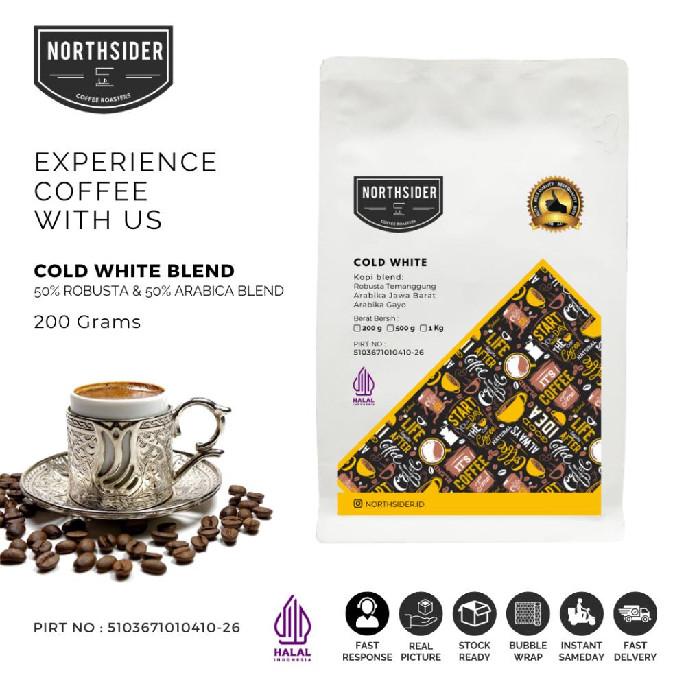 

Northsider Kopi arabika robusta Cold White Blend kopi susu 200g