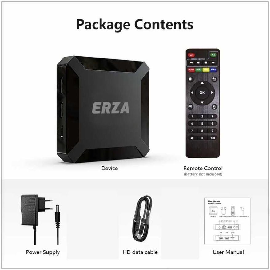 Erza X96Q TV Box Android 10 STB Android H313 QuadCore 4K 2.4G