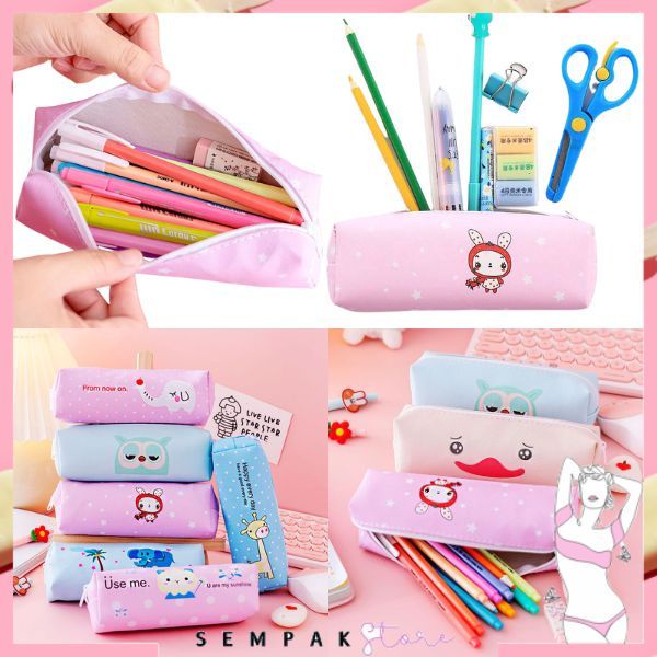 

SS Tempat Pensil Pulpen Karakter Hewan Lucu Kotak Pensil Serbaguna Motif Animal Dompet pouch make up kosmetik wanita