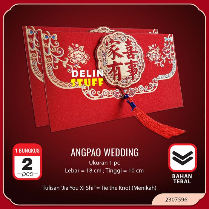 

*#*#*#] Angpao Panjang Wedding Tebal Angpao Panjang isi 2 pcs (2307596D)