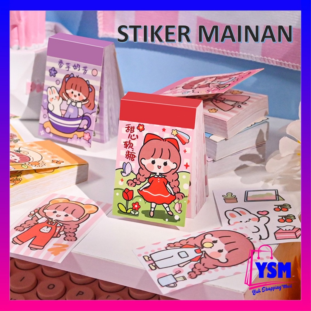 

YSM Stiker Buku Momo Mini 24 Lembar Sticker Note Book Washi Karakter Lucu Buku Diary DIY Jurnal Planner Dekorasi Scrapbooking Alat Tulis Sekolah 24Lembar Murah t
