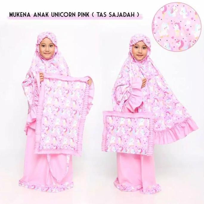 Mukena Anak Unicorn Sajadah Size S (3-4 Tahun)/Mukena Anak Karakter