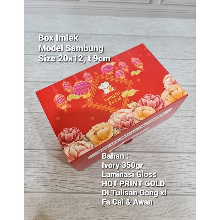 

Sale !! (10 Pc) Box Cake Imlek 20X12, T 9Cm / Packaging Chinese New Year Terlaris