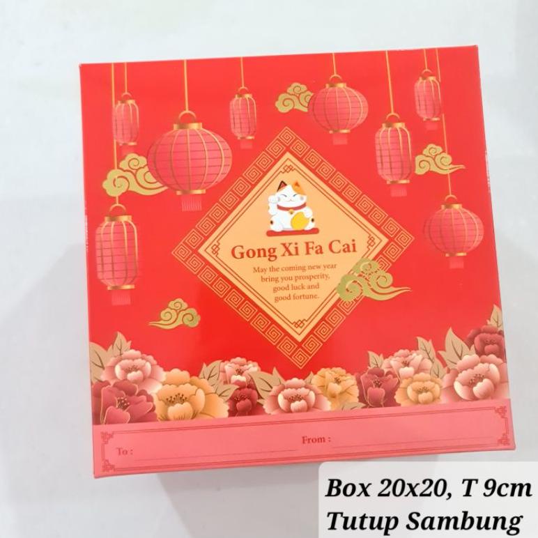 

Sale !! ( Per 10Pc) Box Cake Imlek 20X20 / Packaging Chinese New Year Terlaris