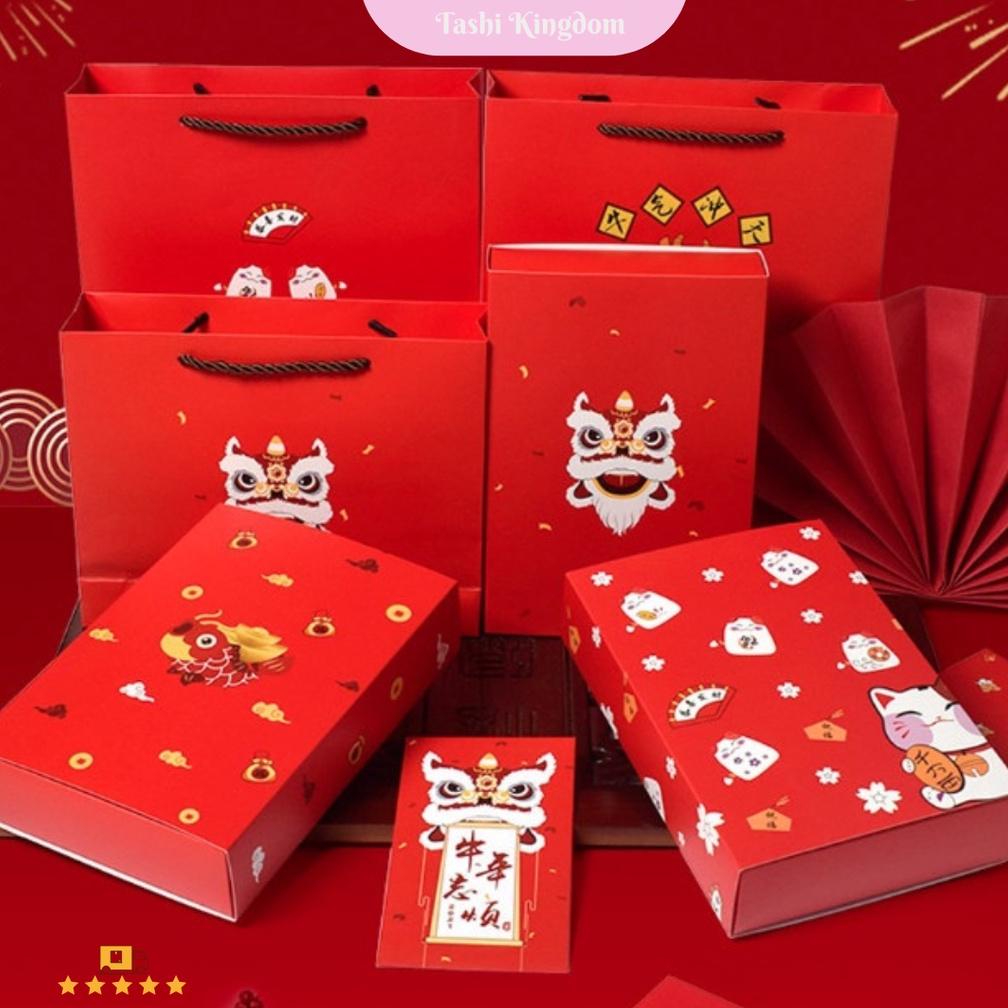 

Sale !! Kantong Kotak Kado Imlek , Kotak Kado Barongsai , Box Cake Imlek , Kotak Hampers Imlek Paper Bag Imlek Terlaris