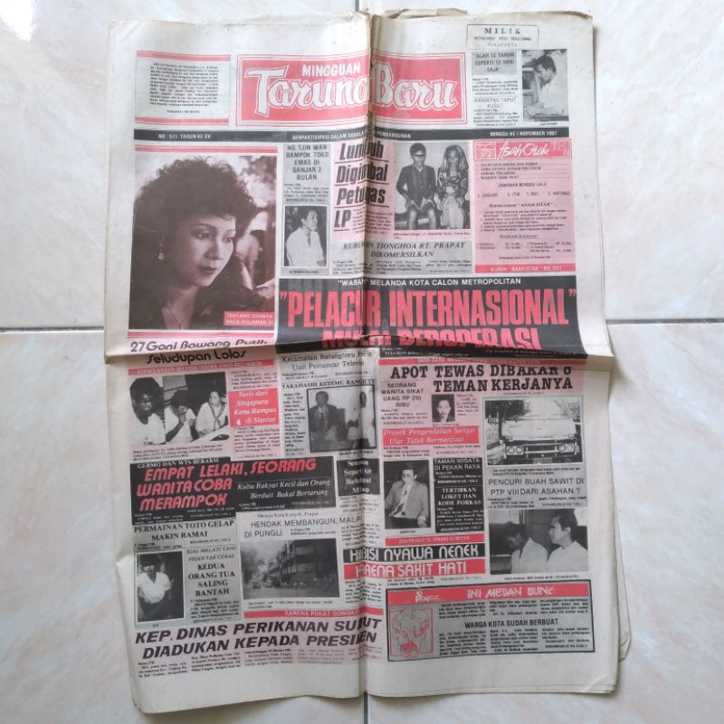 Koran Kuno Lawas Jadul Taruna Baru November 1987 - YN1006