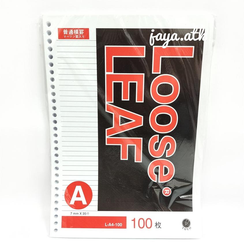 

Kertas Binder Note Loose Leaf A4 100 Garis 30 Lubang Toyo Kertas Loose Leaf A4 100 Garis