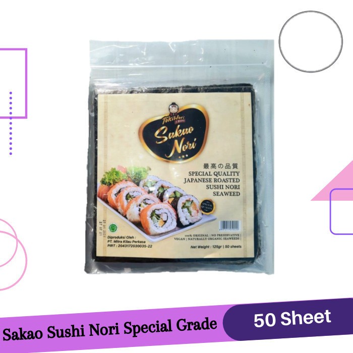 

Tokin Sakao N Seaweed 50 Sheet Special Grade - Rumput Laut