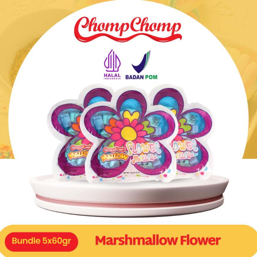 

Sna Marshmallow Chompchomp Flower 60Gr Isi 5 Bungkus
