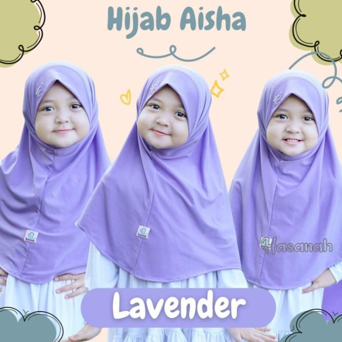 BISA COD - JILBAB ANAK AISHA HIJAB SYAR'I JERSEY PREMIUM ORIGINAL HASANAH