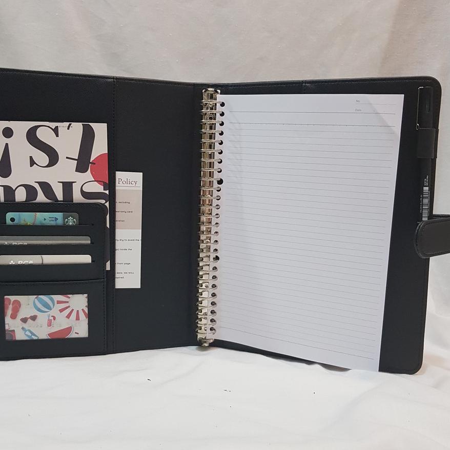 

Binder Polos Warna Hitam Ukuran B5 Ring 26 Eksklusif Binder Sekolah Isi Ulang Cod