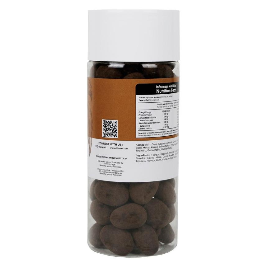 

D'Lanier Almond Tirasu With Lk Chocolate - 300 Gr (Large Jar)