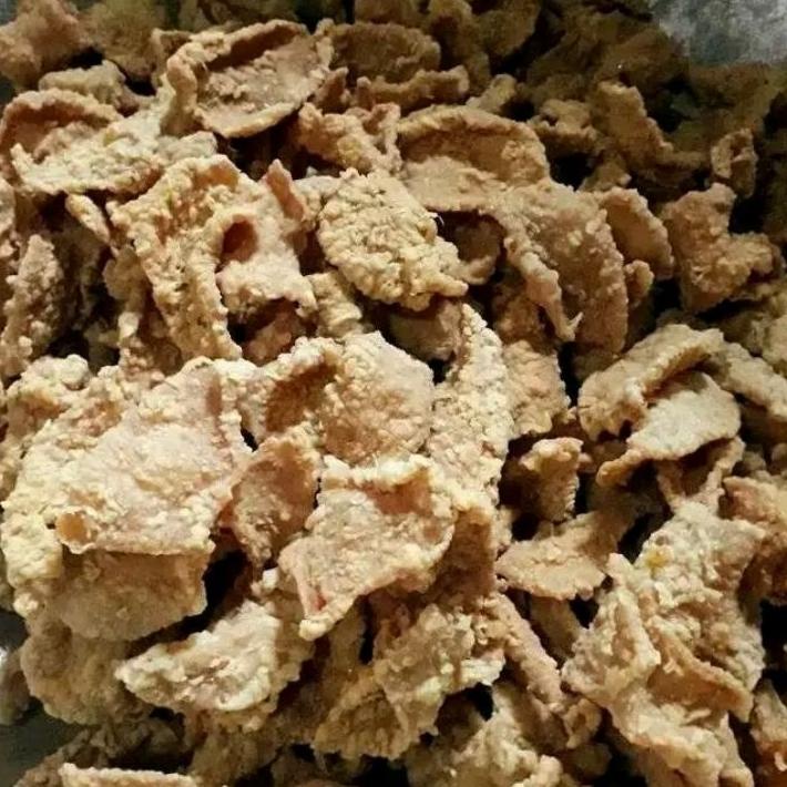 

Keripik Kulit Ayam Crispy Pedas Daun Jeruk Isi 500Grm