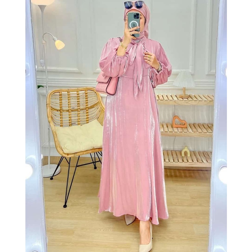 Baju Muslim Wanita Terbaru 2024 Games Dewasa Gamis Ibu Bju Remaja Korea Style Setelan Abaya  Ghamis 