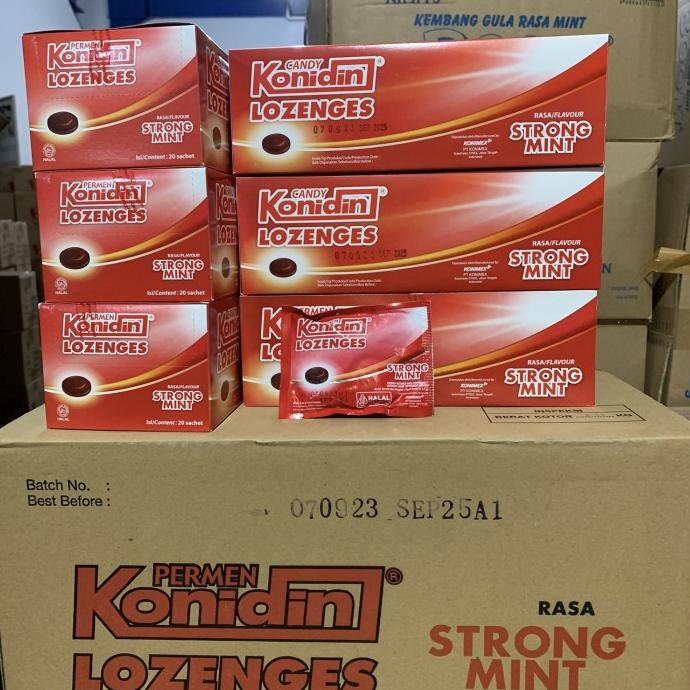 

Permen Konidin Lozenges Strong Mint Kemasan 1 Box Isi 20 Bungkus