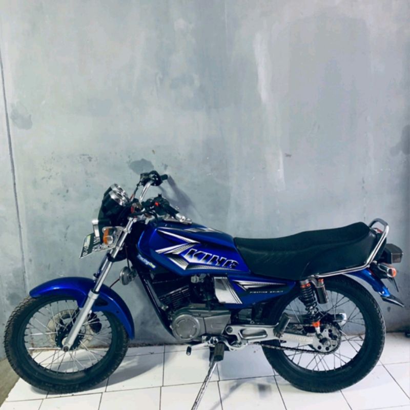 Striping lis sticker standar ORI yamaha rx king 2008 biru hitam stiker rx king biru 2008