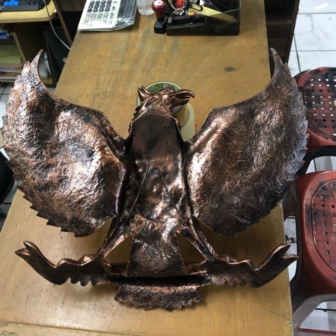 Ready Lambang Garuda Pancasila Bahan Fiber Perunggu 50Cm