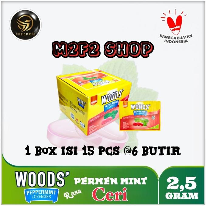 

Woods Peppermint Lozenges Cherry | Permen Ceri Mint - 15 Gr (1 Box)