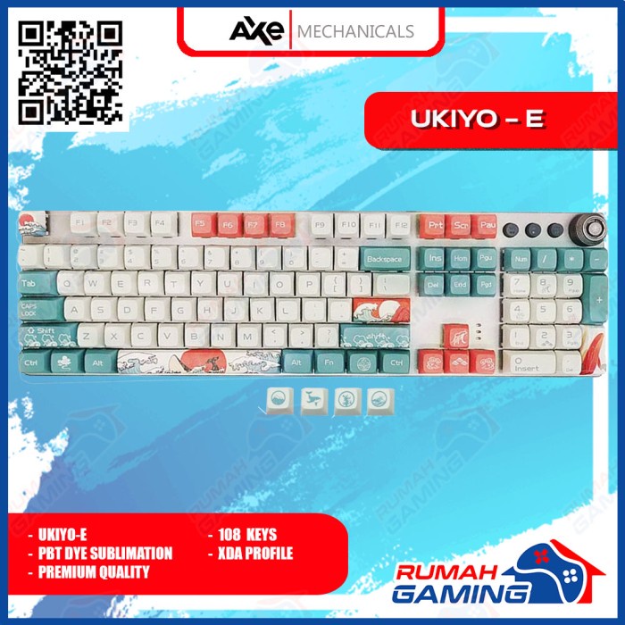 KEYCAP - KEYCAPS - XDA - UKIYO - UKIYO-E - PBT DYE SUB