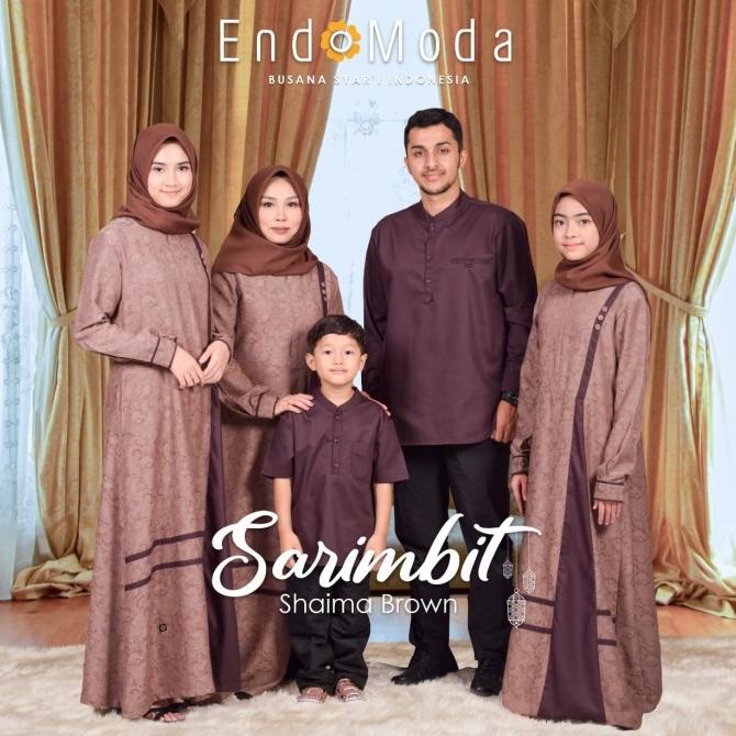 Trend Sarimbit Endomoda Shaima Brown Terbaru Stok Terbatas