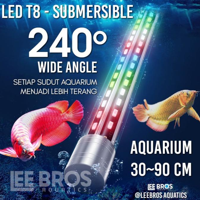 Lampu LED Aquarium Submersible 30-90 cm / Lampu Celup Aquarium