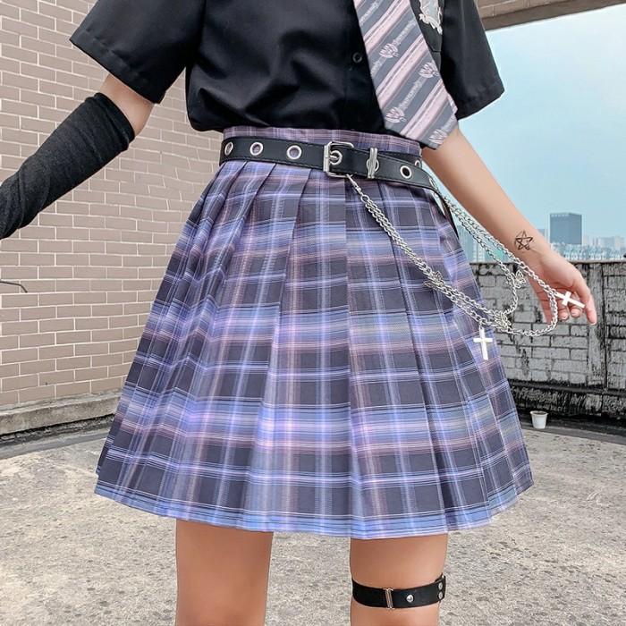Seifuku Jk Uniform Skirt Tennis Plisket/Seragam Sekolah Jepang