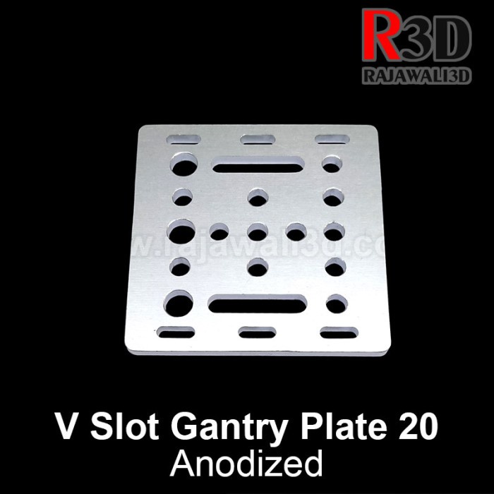 Rexyz Openbuilds V-Slot Gantry Plate 20 T3x65x65 Anodized Silver