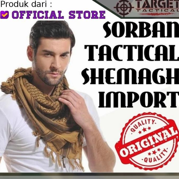 Sorban Tactical Shemagh Scarf Syal Muslim Army Loreng Baju Koko