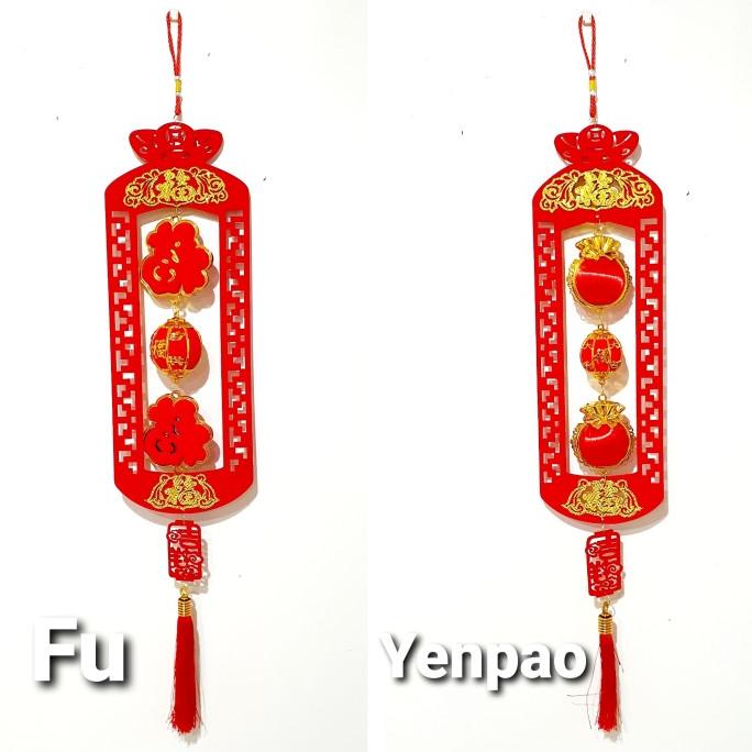 

Ready Gantungan Fu Yenpao Jumbo Dekorasi Imlek Hiasan Rumah Fuk Merah Hoki Terbaik