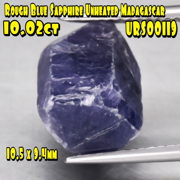 *****] Rough Sapphire Safir Unheated Natural 0008