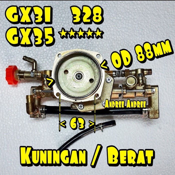 ((((()paling dicari] Pump Assy Honda Knapsack Sprayer GX31 GX35 328 GX-31 GX-35 Kuningan