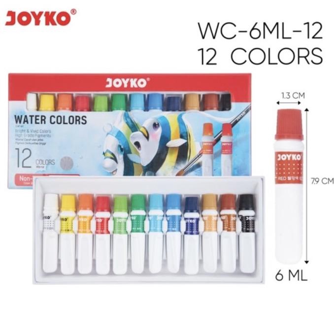 

Diskon !!! Januari Termurah Joyko Cat Air Water Color 12 Warna Wac-6Ml-12 - Siap Kirim