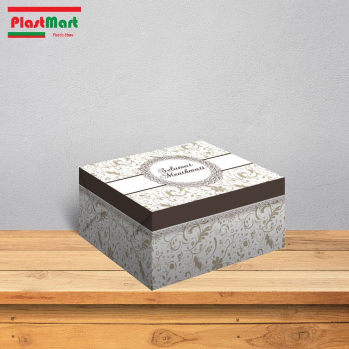 Dus Kue Batik Coklat GS / Kotak Kue / Dus Snack / Kotak Snack