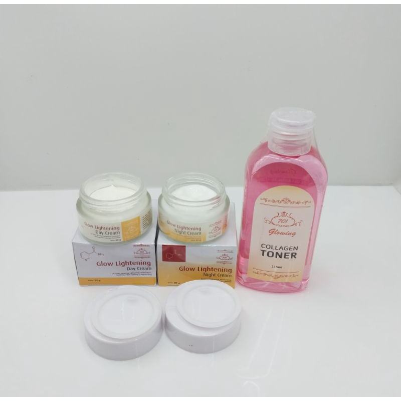 PAKET 3in1 CREAM COLLAGEN 701 DAY&NIGHT + TONER 701 BPOM