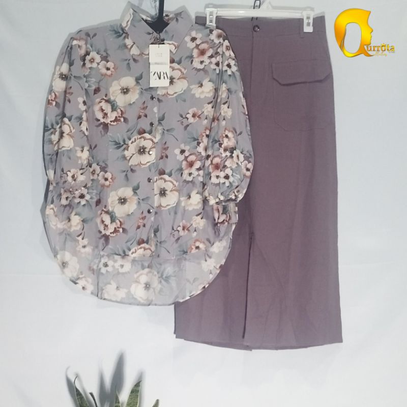SETELAN ROK BANGKOK // SET ROK BKK // SET ROK RAYON IMPORT