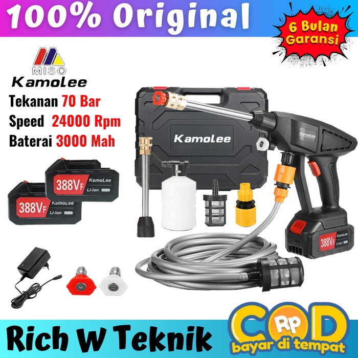 Alat Steam Cuci Motor Mobil /Jet Cleaner Batrai/Cordless Jet Cleaner