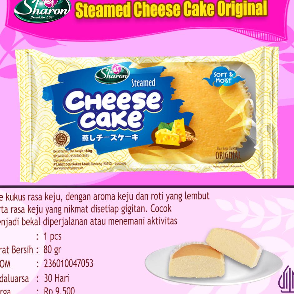 

( Paket ) Steamed Cheese Cake Sharon Bakery 80Gr